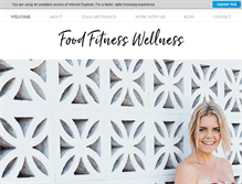 Tablet Screenshot of foodfitnesswellness.com